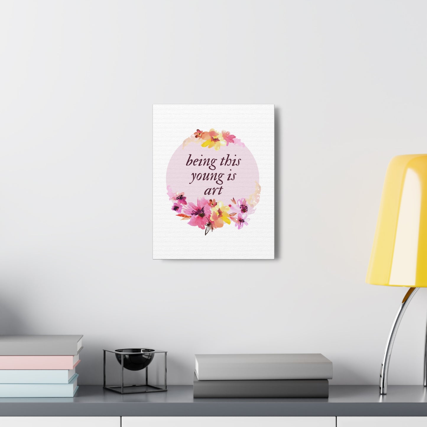 Swiftie Wall Art 1989-Inspired BEING THIS YOUNG Is Art Canvas Gallery Wraps