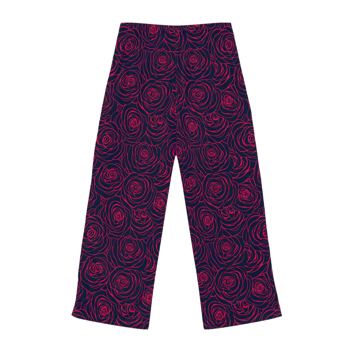 Rose Pattern Women's Pajama Pants - Cozy Floral Sleepwear for Relaxation