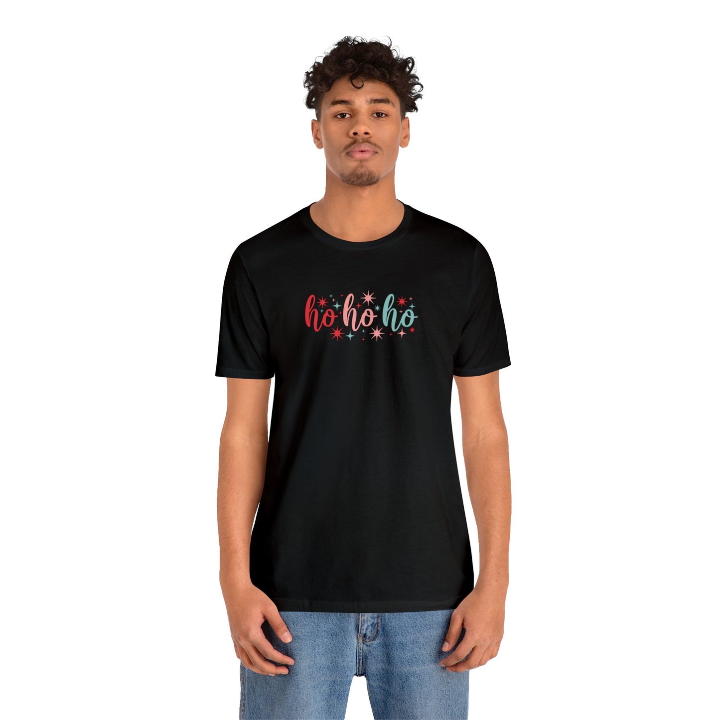 HO HO HO Christmas T-Shirt Unisex Jersey Short Sleeve Tee