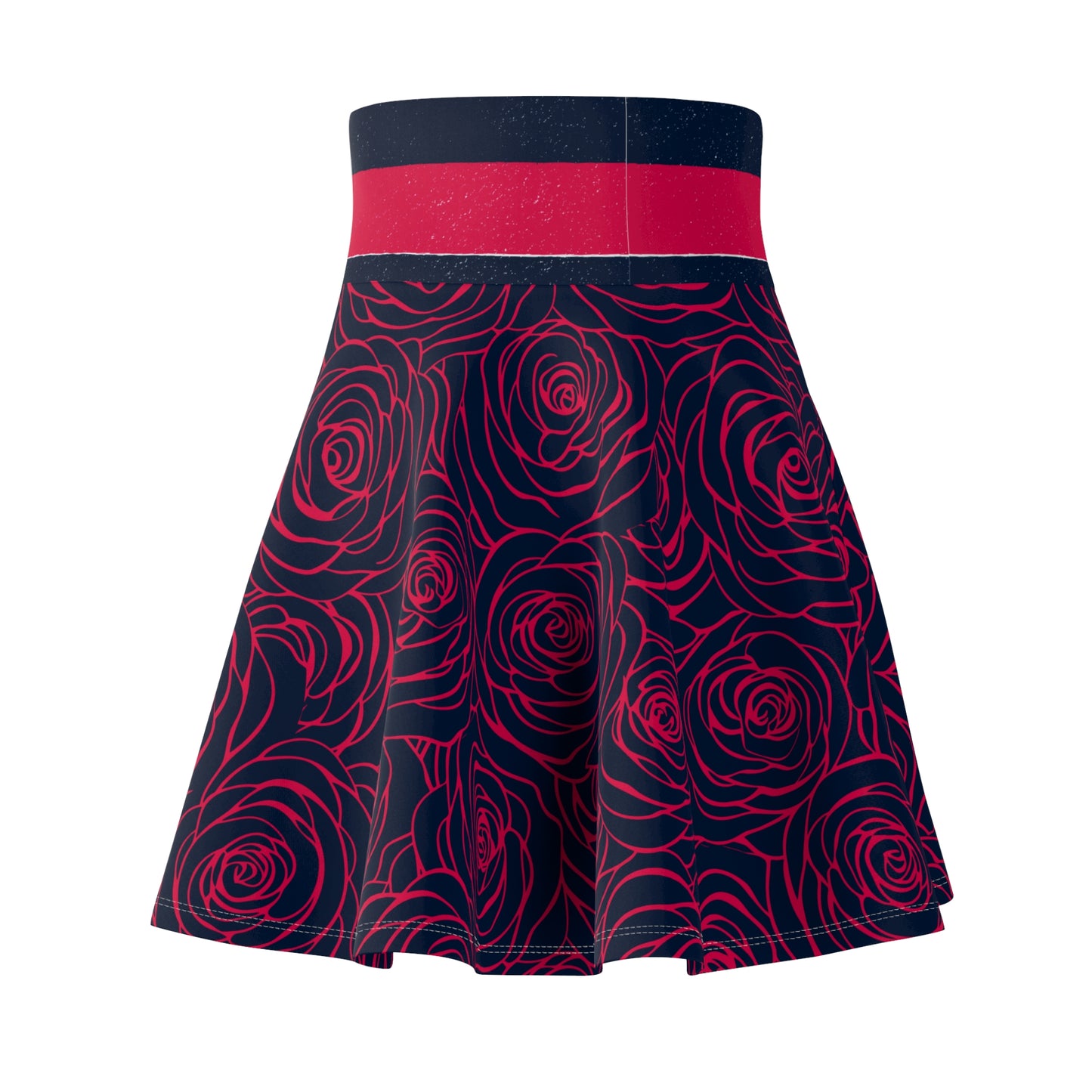 Floral Rose Print Women's Skater Skirt | Stylish and Comfortable for Any Occasion