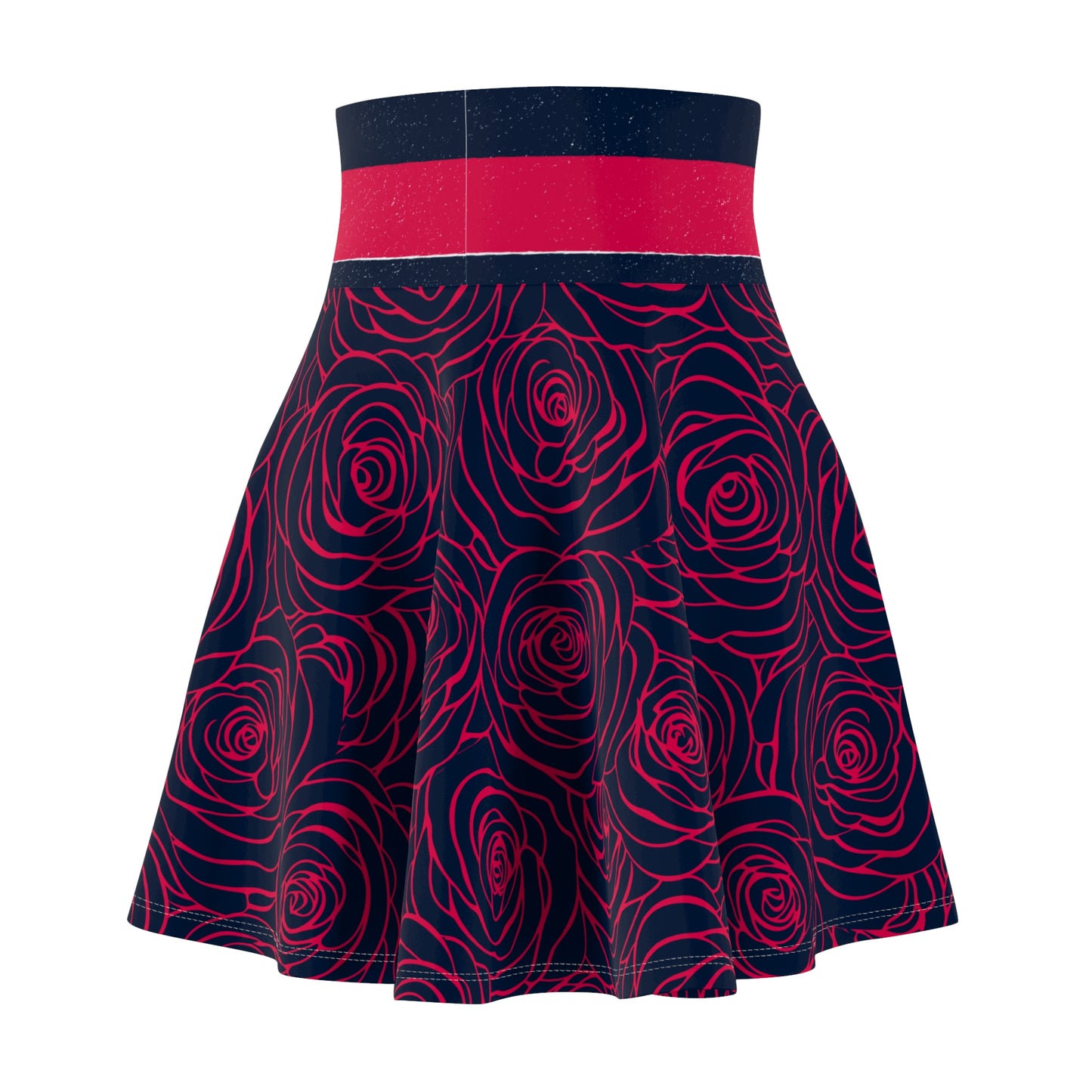 Floral Rose Print Women's Skater Skirt | Stylish and Comfortable for Any Occasion