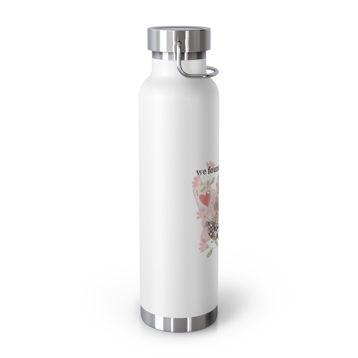 SWIFTIE 1989-Inspired Wonderland White Copper Vacuum Insulated Bottle, 22oz
