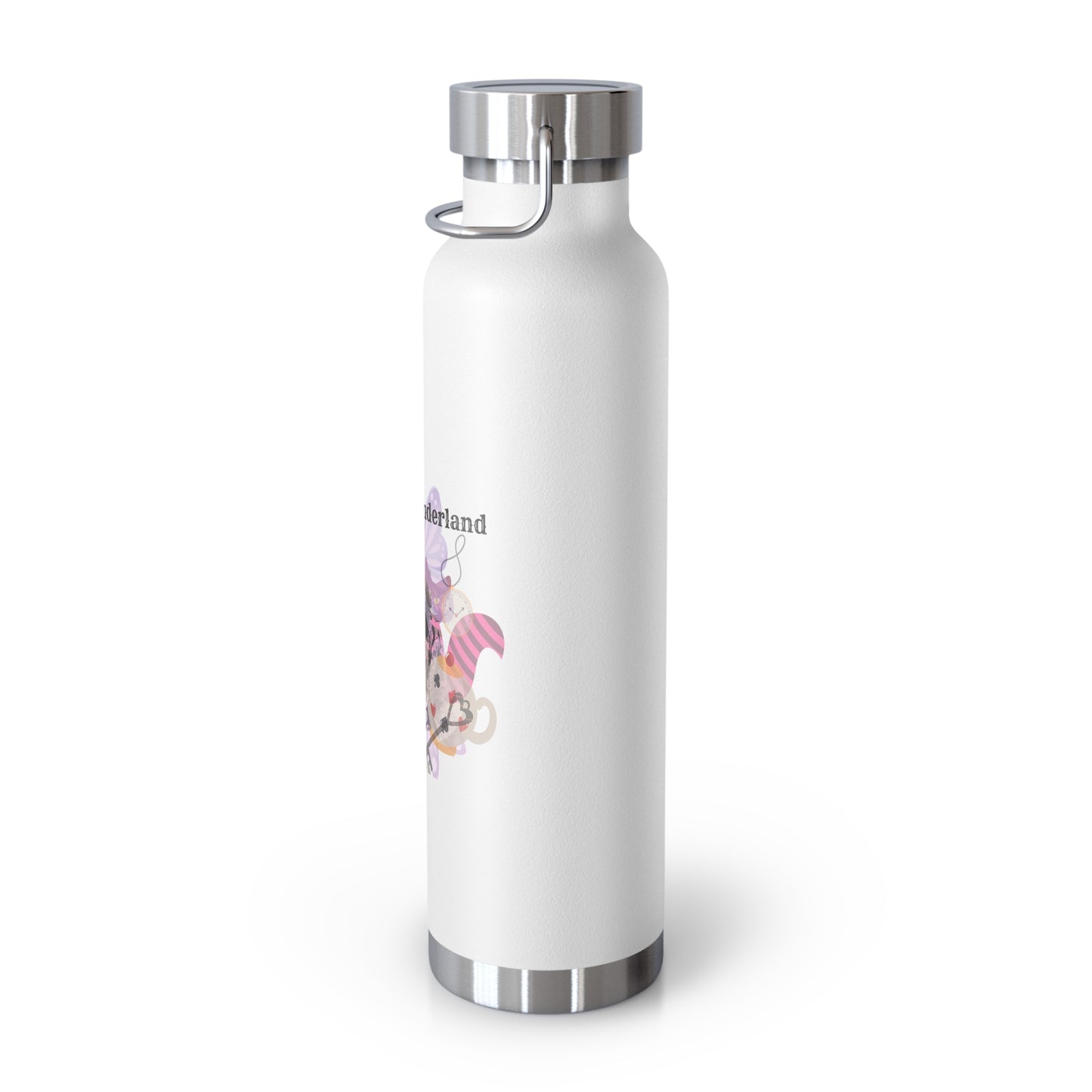 SWIFTIE 1989-Inspired Wonderland White Copper Vacuum Insulated Bottle, 22oz