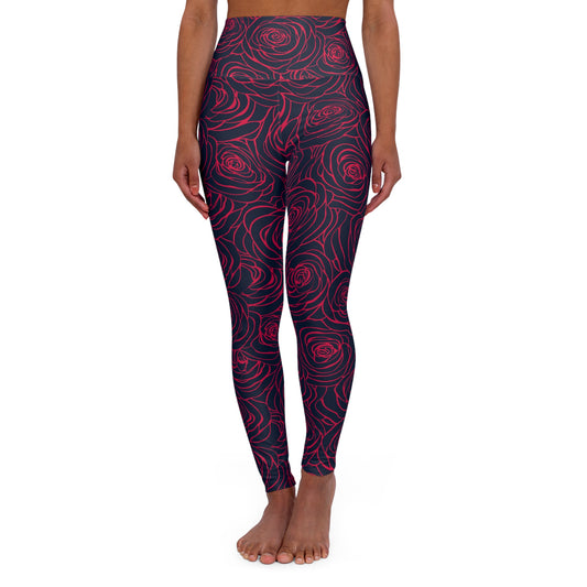 High Waisted Yoga Leggings (AOP)